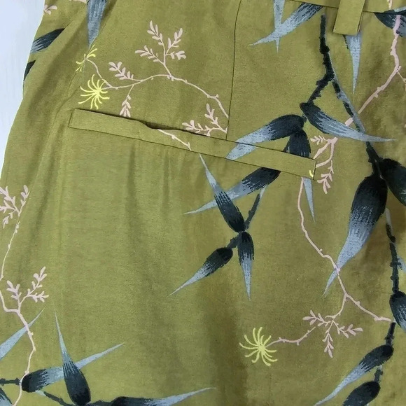 COS PRINTED TAILORED A-LINE  SHORTS KHAKI SIZE 14 - Picture 9 of 12